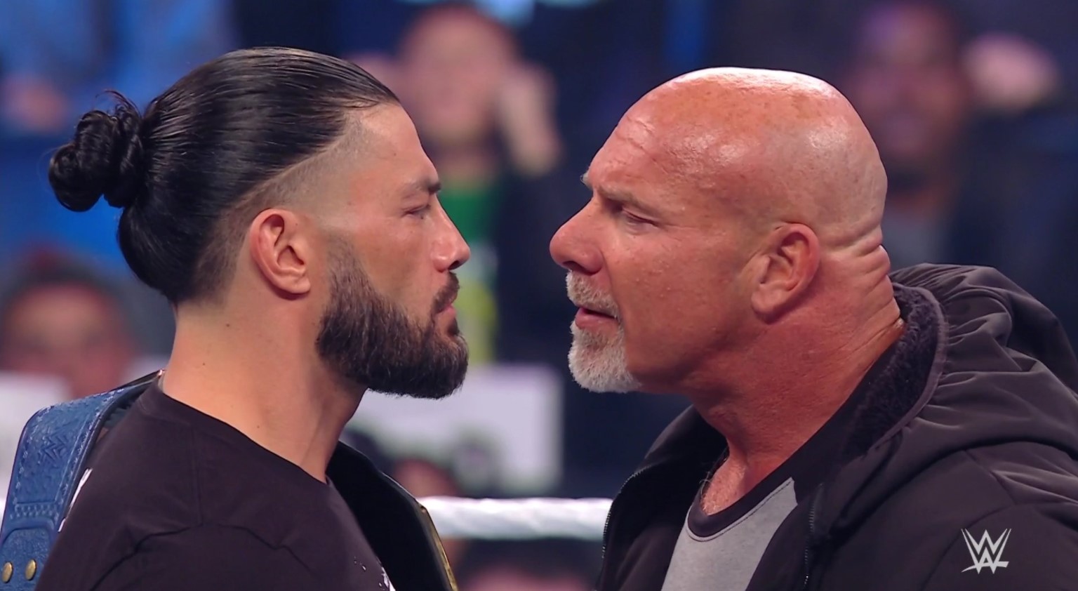 WWE Smackdown Results live blog: Goldberg returns and challenges Roman Reigns for a title match at Elimination Chamber, follow live