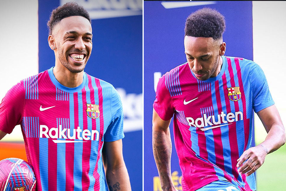 Barcelona: Pierre-Emerick Aubameyang reveals ‘REAL REASON’ behind his difficult last months at Arsenal during his Barcelona presentation – Check pics