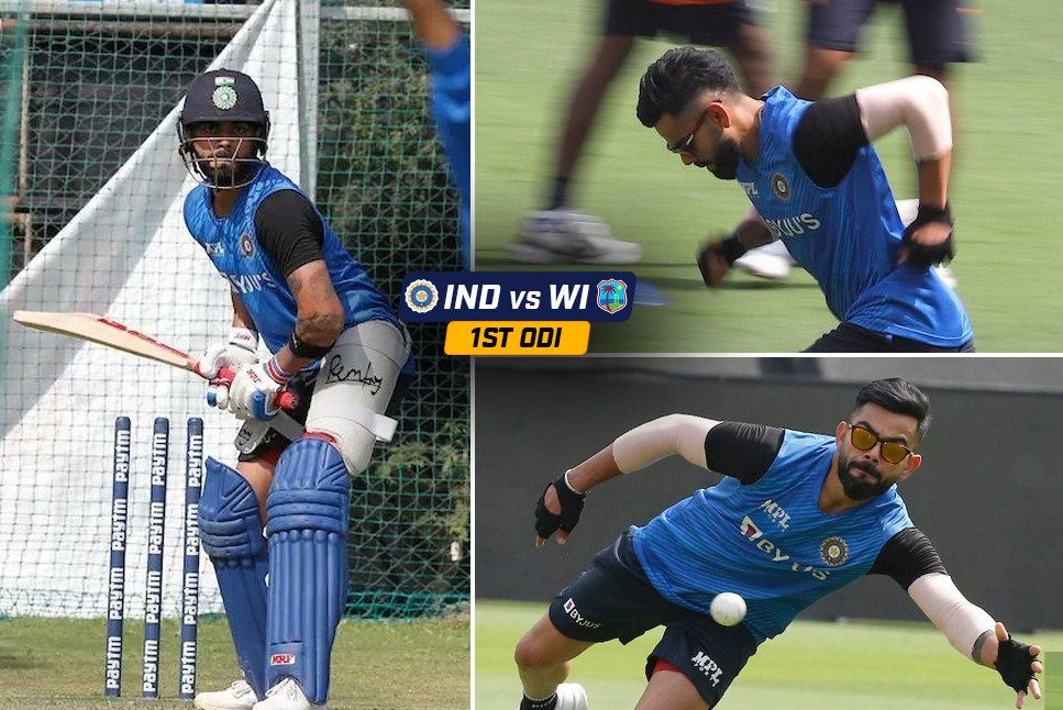 IND vs WI Series: Captaincy burden gone, check how Virat Kohli is ‘loving’ net practice & fielding session - See pics; Follow India's 1000th ODI Live Updates