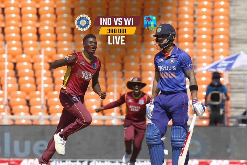 IND vs WI Live Score: India struggle after Rohit Sharma won toss and opted to bat, Virat Kohli, Shikhar Dhawan fail: Follow IND vs WI 3rd ODI LIVE Updates