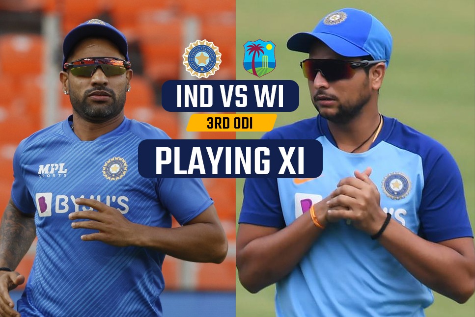India Playing XI 3rd ODI: Shikhar Dhawan to return to Indian line up, will finally Kuldeep Yadav get to XI? Follow IND vs WI LIVE Updates