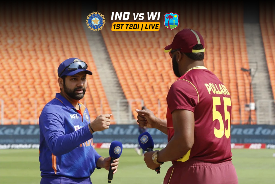 IND vs WI LIVE score, 1st T20: India win the toss, West Indies set to bat first - Follow LIVE updates