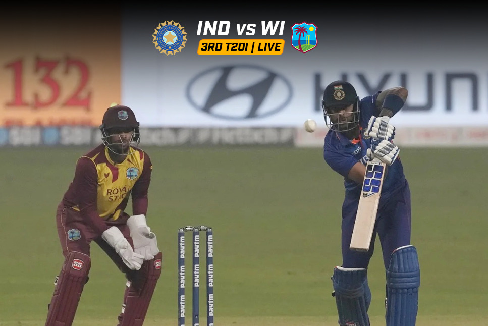 IND vs WI LIVE Score: Suryakumar Yadav, Venkatesh Iyer help India set 185-run target for West Indies- Follow 3rd T20 LIVE Updates