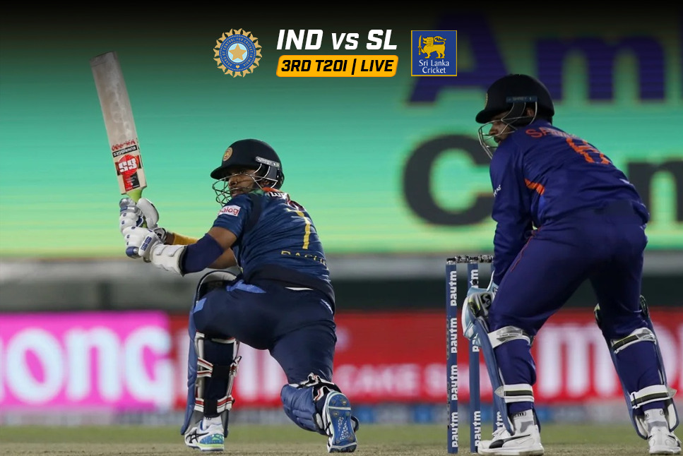 IND vs SL LIVE SCORE: Dasun Shanaka & Chamika Karunaratne bring up 50-runs stand to steady Sri Lanka - Follow IND vs SL 3rd T20 LIVE Updates