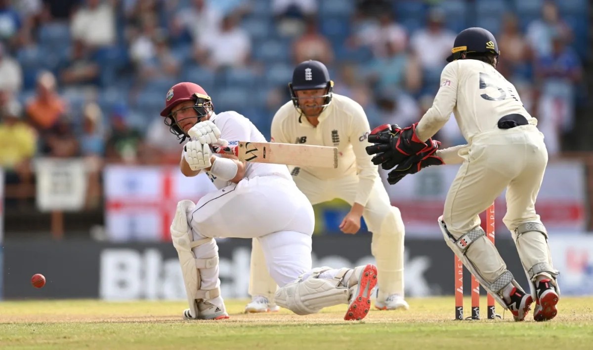 WI vs ENG Day 2 Highlights: Joshua Da Silva's half century put West Indies back in the driving seat on Day 2 at Stumps; WI 232-8 lead England by 28 runs