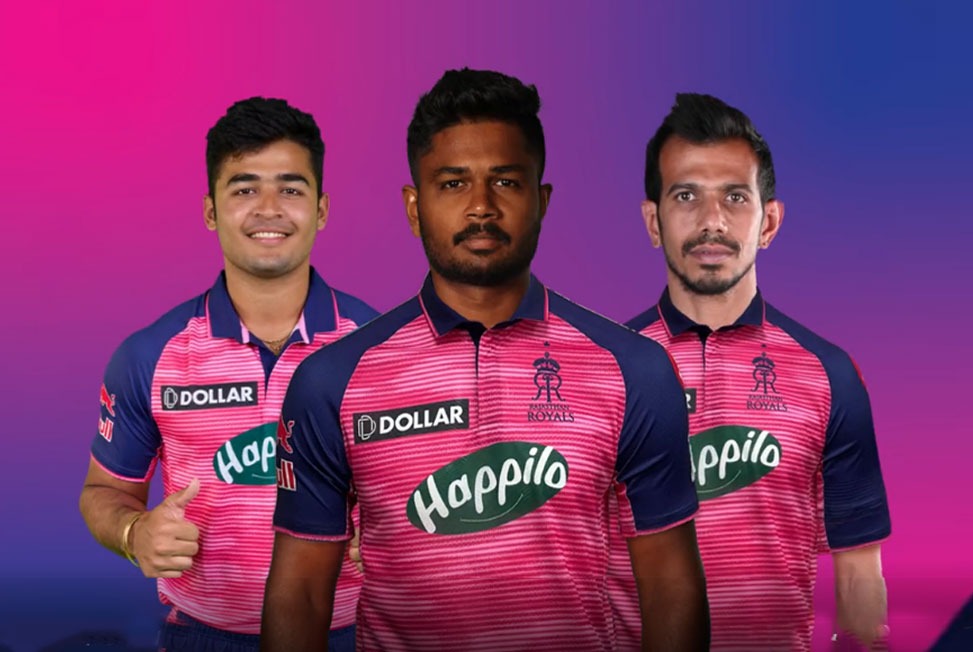 Rajasthan Royals New Jersey: RR captain Sanju Samson unveils NEW JERSEY for IPL 2022 with SPECIAL delivery from Red Bull stuntman Robbie Maddison - Watch video