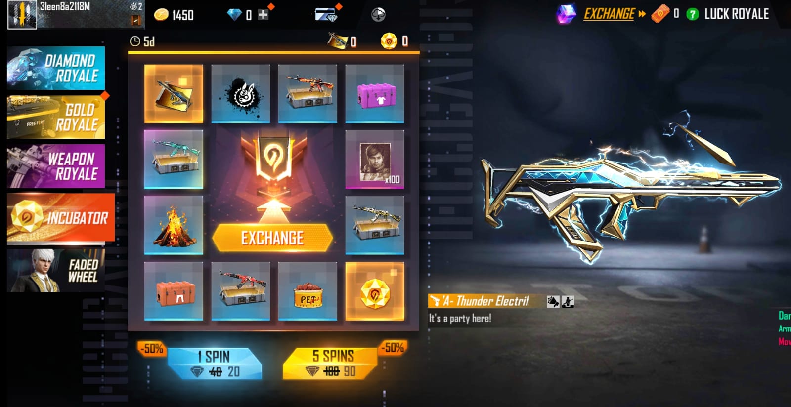 Garena Free Fire MAX Groza Beatz Bangers Incubator: Get 50% off on items Like Groza Thunder Electrified, offer valid for today only