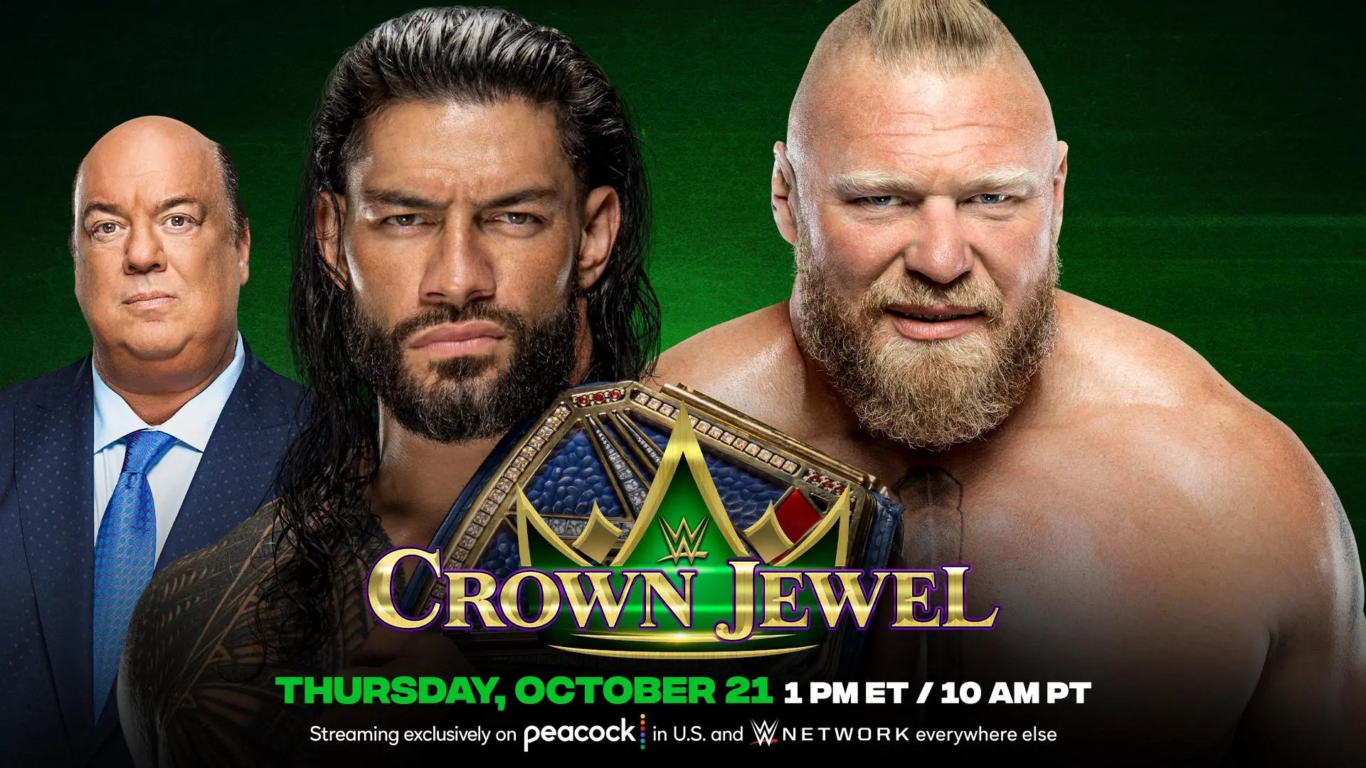 4. Brock Lesnar vs Roman Reigns (c) Crown Jewel 2021