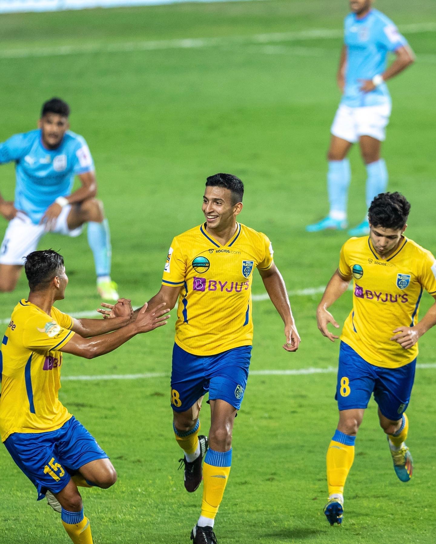 KBFC beat MCFC: Goals from Samad and Alvaro Vazquez help Kerala Blasters FC strengthen their playoffs hopes with a commanding win over Mumbai City FC