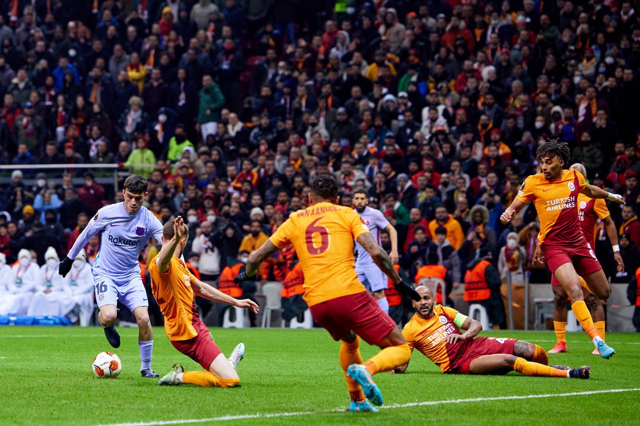 Galatasaray 1-2 Barcelona LIVE: Barcelona come from behind to KNOCK OUT Galatasaray and reach the Europa League Quarterfinals; Pedri and Aubameyang on the scoresheet