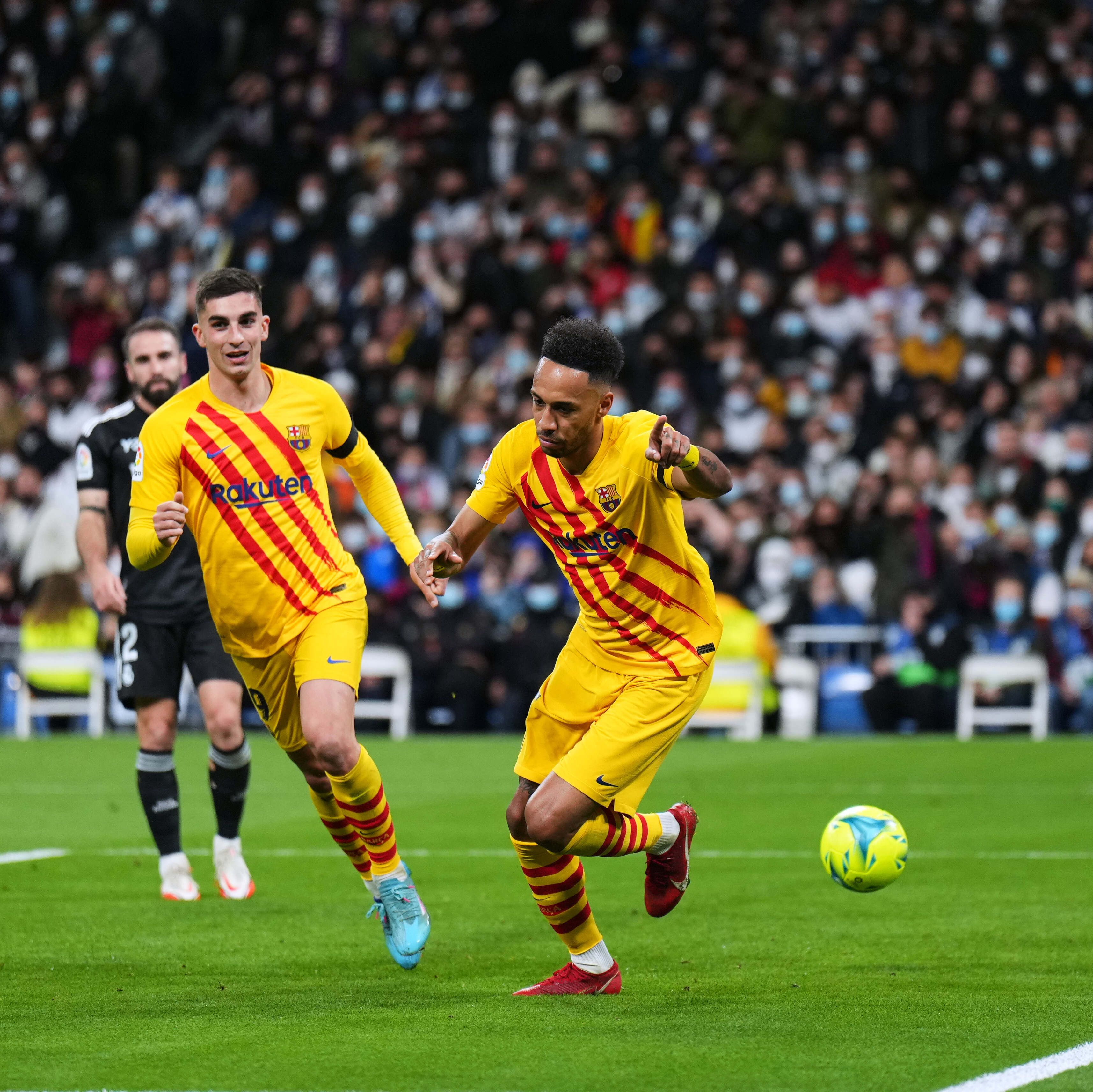 Real Madrid 0-4 Barcelona: Barcelona EMBARRASS Real Madrid with a 4-0 victory at the Santiago Bernabeu in El Clasico as in-form Aubameyang scores a brace