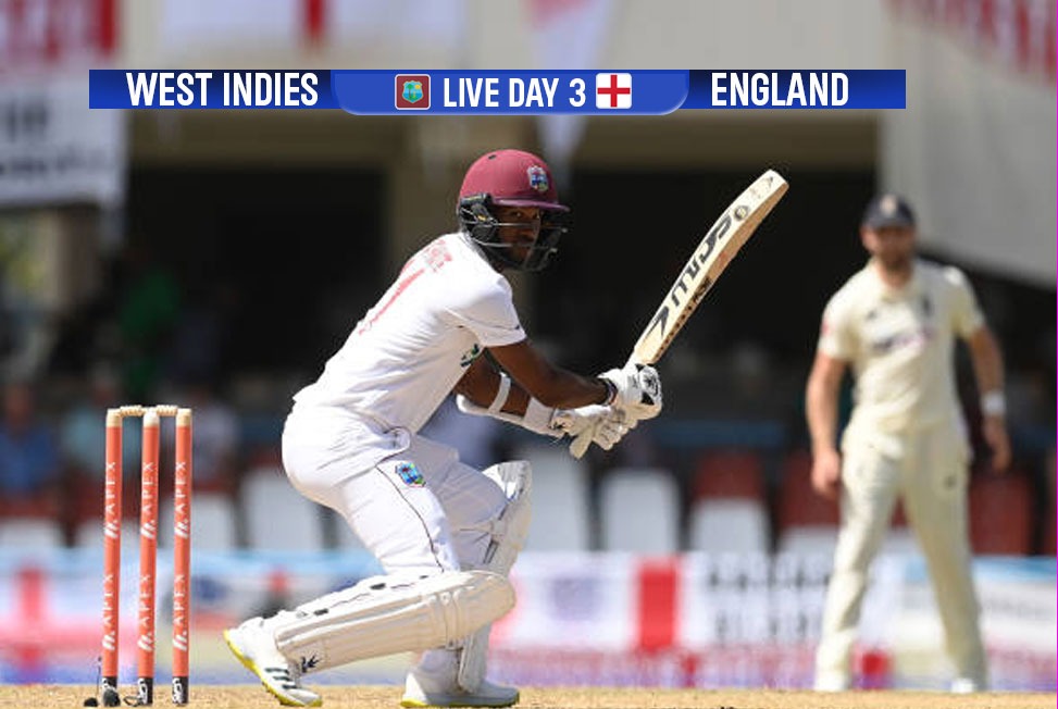 WI vs ENG LIVE, Day 3: Jason Holder, Bonner put West Indies in front as England eye crucial wickets - WI 202/4 - Follow LIVE Updates