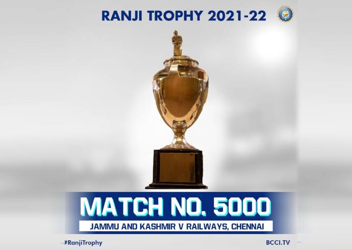 Ranji trophy Record: India’s biggest domestic tournament scripts big milestone as Railways-J-K match becomes 5000th game of Ranji Trophy- check out