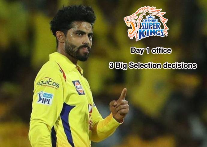 CSK Playing XI vs KKR: Day 1 office for Ravindra Jadeja, 3 Big Selection decisions in front of him before KKR game: Follow CSK vs KKR LIVE UPDATES