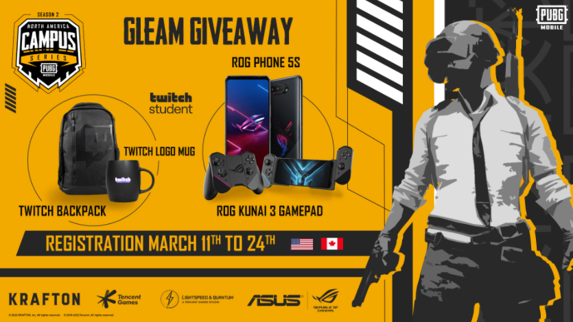 PUBG Mobile announces Giveaway Powered by ASUS + Twitch Student, Check how to win amazing rewards