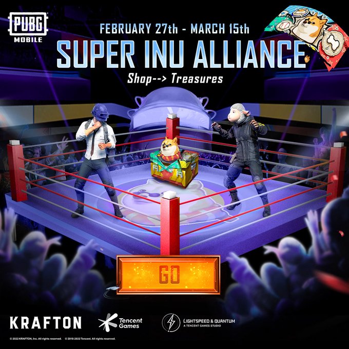 PUBG Mobile Super Inu Alliance Event: Get the amazing crate by Visiting the Shop, Check More Details on the event and rewards