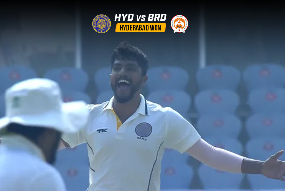 HYD beat BAR Highlights: Ravi Teja's all-round show helps Hyderabad beat Baroda by 43 runs in Ranji Trophy clash