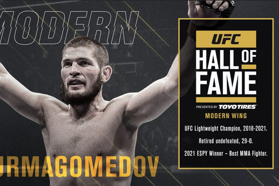 UFC Hall of Fame: Khabib Nurmagomedov to be inducted into UFC Hall of Fame