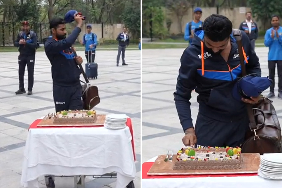 IND beat SL: Rohit Sharma & Co celebrate ‘rockstar’ R Jadeja by cutting cake as India give fitting tribute to Virat Kohli in landmark Test – Watch video