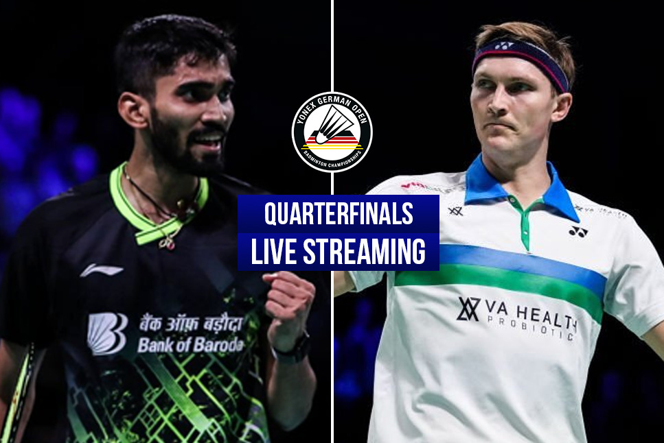 Srikanth vs Axelsen LIVE streaming in German Open Quarterfinals: Can Kidambi Srikanth take revenge against World No.1 Viktor Axelsen? Follow LIVE updates