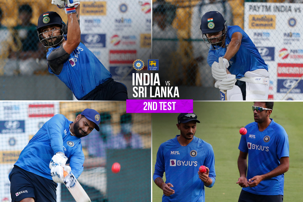 IND vs SL Pink Ball Test: Virat Kohli, Rohit Sharma practice under lights at Chinnaswamy Stadium ahead of Day-Night Test - Check pics - India vs Sri Lanka Live