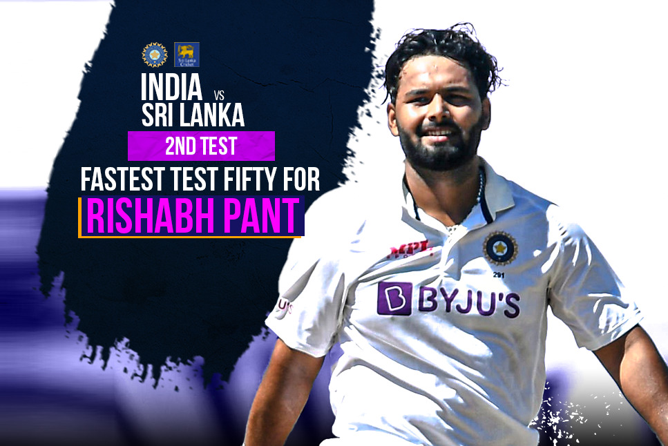 IND vs SL Live: Rishabh Pant breaks 40-year-old BIG Kapil Dev RECORD, smashes FASTEST Test fifty by an Indian - Watch video