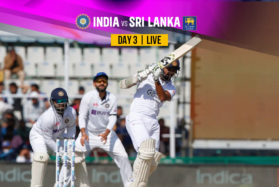 IND vs SL Live Score, Day 3: India nine wickets away from another CLEAN-SWEEP, Sri Lanka need RECORD 419 to win - Follow India vs Sri Lanka Day 3 Live Updates