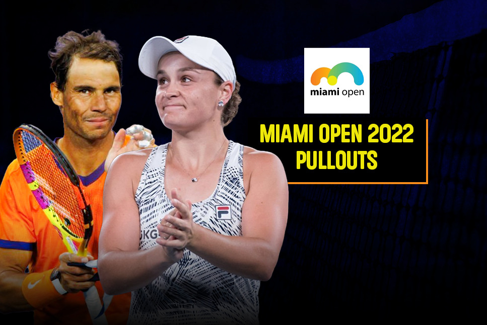 Miami Open 2022 pullouts: World No.1 Ash Barty & Rafael Nadal headlines Miami Open withdrawals- check full list