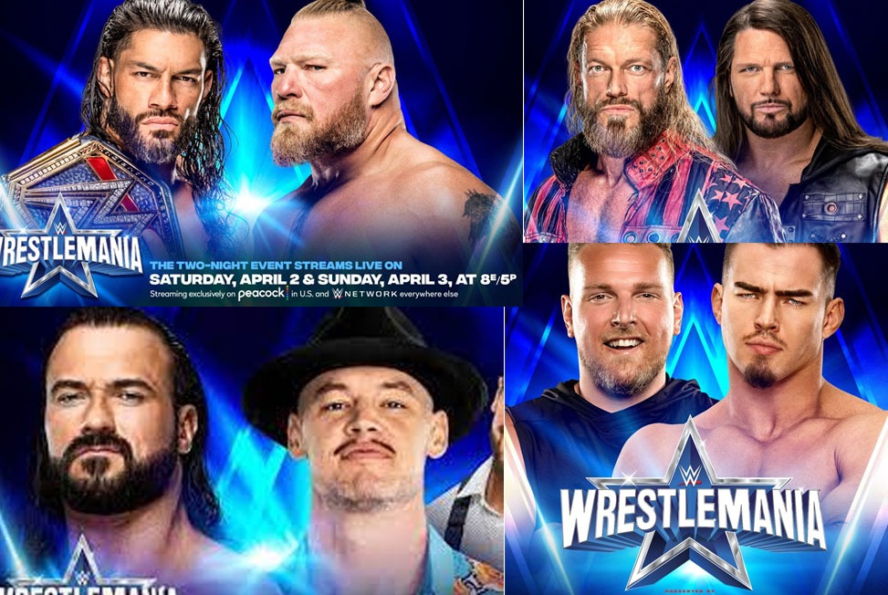 WrestleMania 38 Full Card WWE WrestleMania 38 Full match card revealed