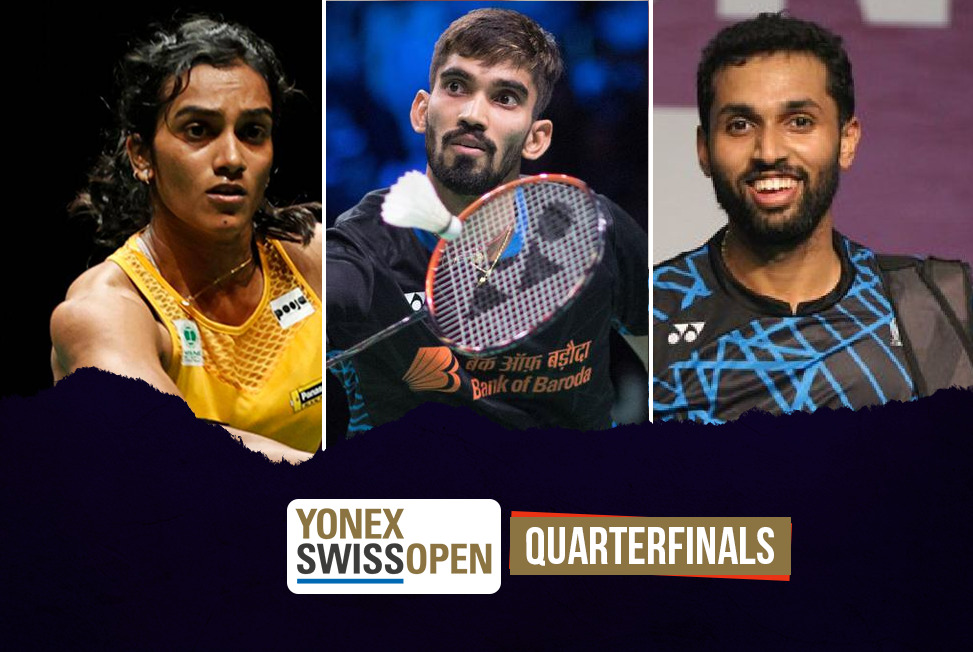 Swiss Open Badminton LIVE: PV Sindhu and Kidambi Srikanth eye semifinals berth, HS Prannoy faces compatriot Kashyap in Quarterfinal - Follow LIVE updates