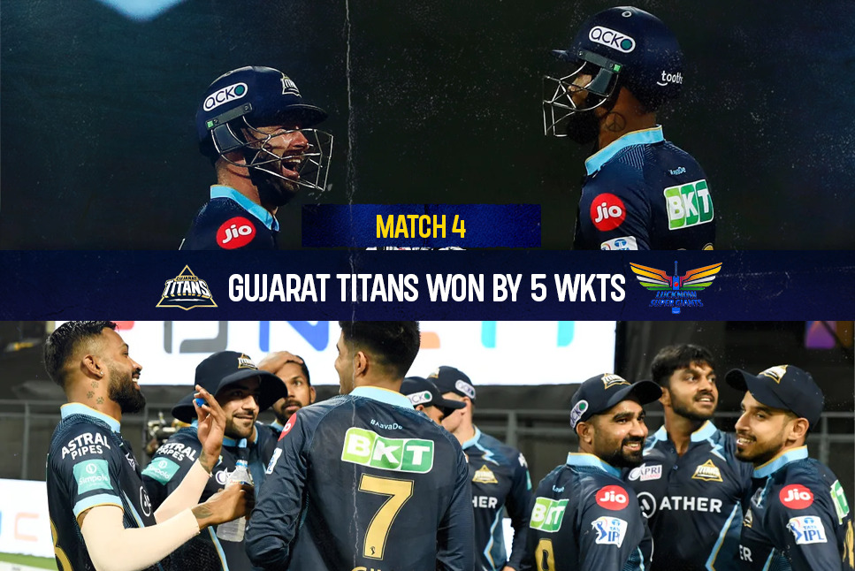 GT vs LSG LIVE: Rahul Tewatia powers Gujarat Titans to five-wicket win over LSG as Hooda & Badoni's fifties go in vain - Follow IPL 2022 Live Updates