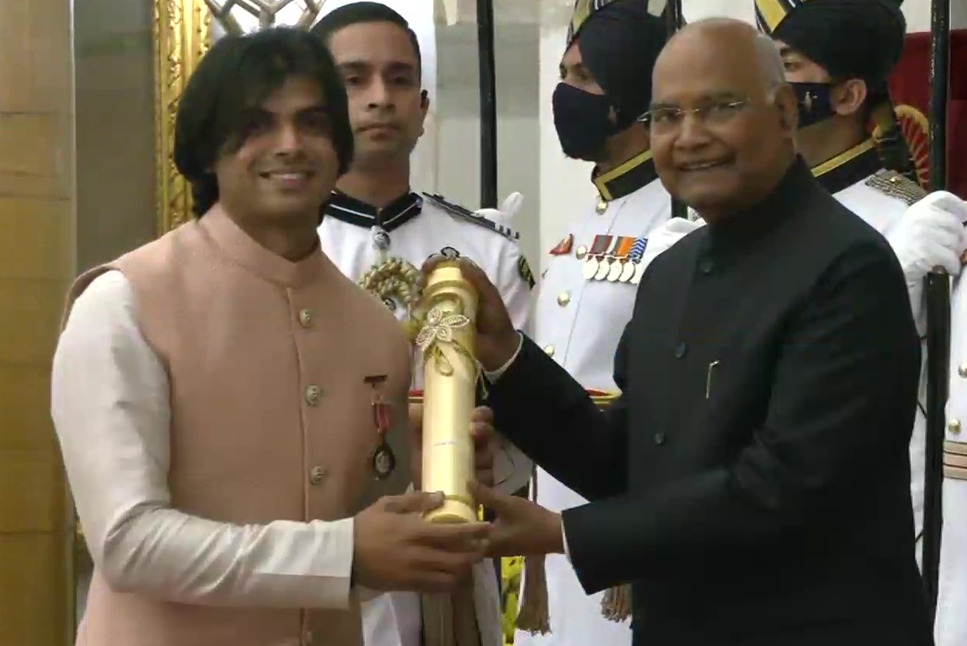 Padma Awards 2022: Tokyo Olympic champion Neeraj Chopra receives Padma Shri from President Ram Nath Kovind