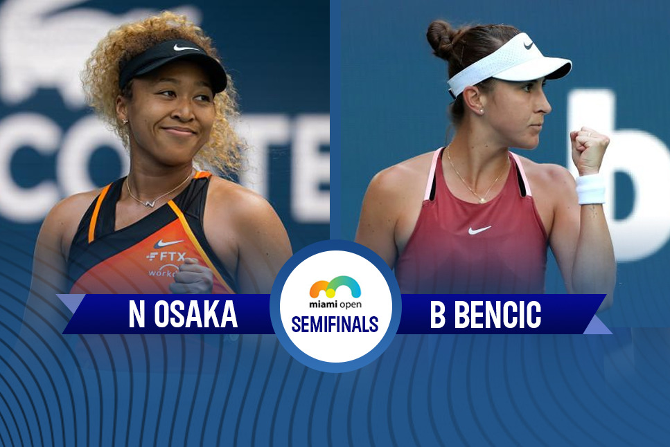 Miami Open Semifinals LIVE: In-form Naomi Osaka up against Olympic champion Belinda Bencic for a place in finals - Follow Osaka vs Bencic LIVE updates