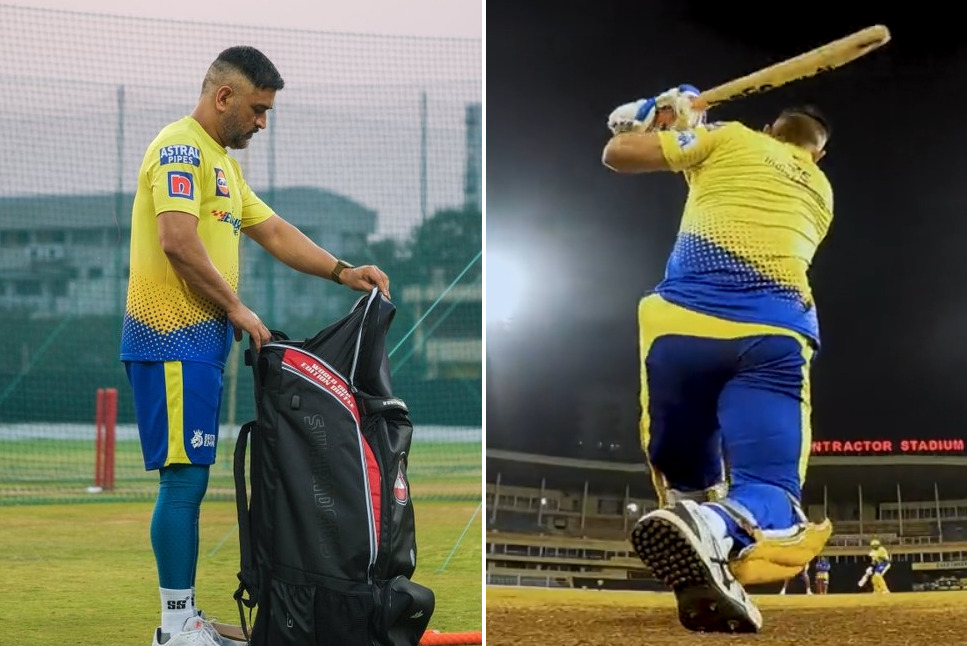 IPL 2022: Watch Dhoni hits MASSIVE sixes in CSK practice in Surat, leaves  everyone stunned
