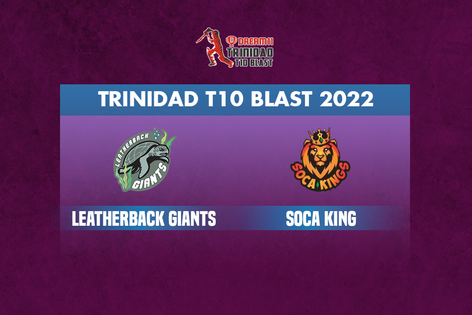 Leatherback Giants vs Soca King Live: How to watch Trinidad T10 Blast 2022 Live Streaming in your country, India, Follow Trinidad T10 Blast 2022 on InsideSport.IN