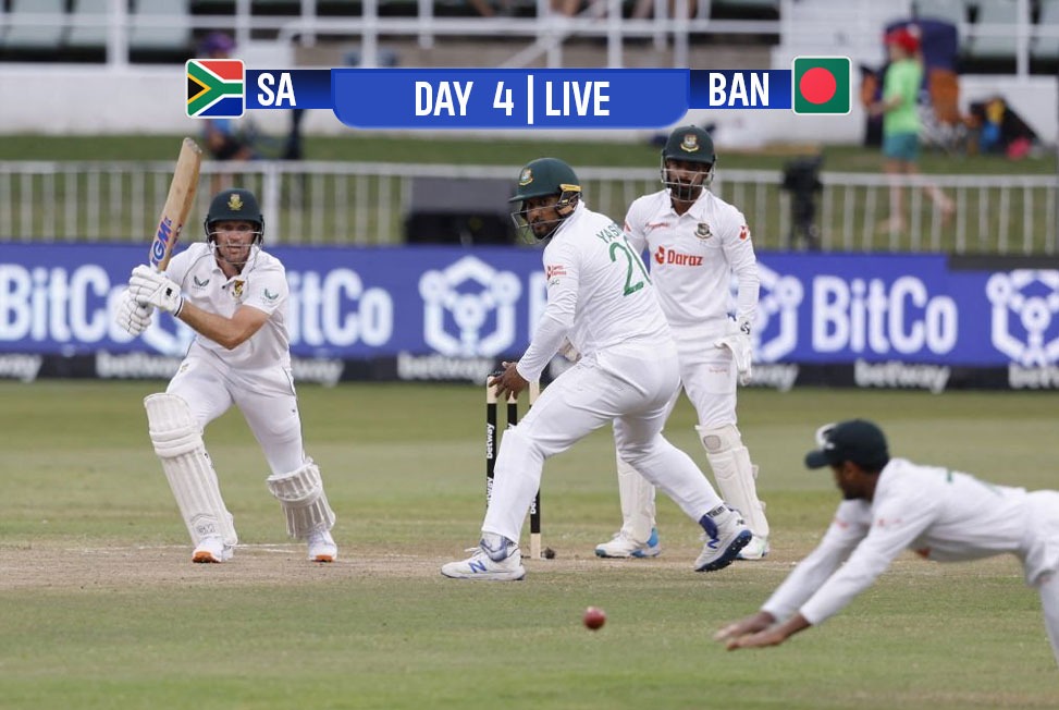 South Africa 6/0, Lead of 75 runs