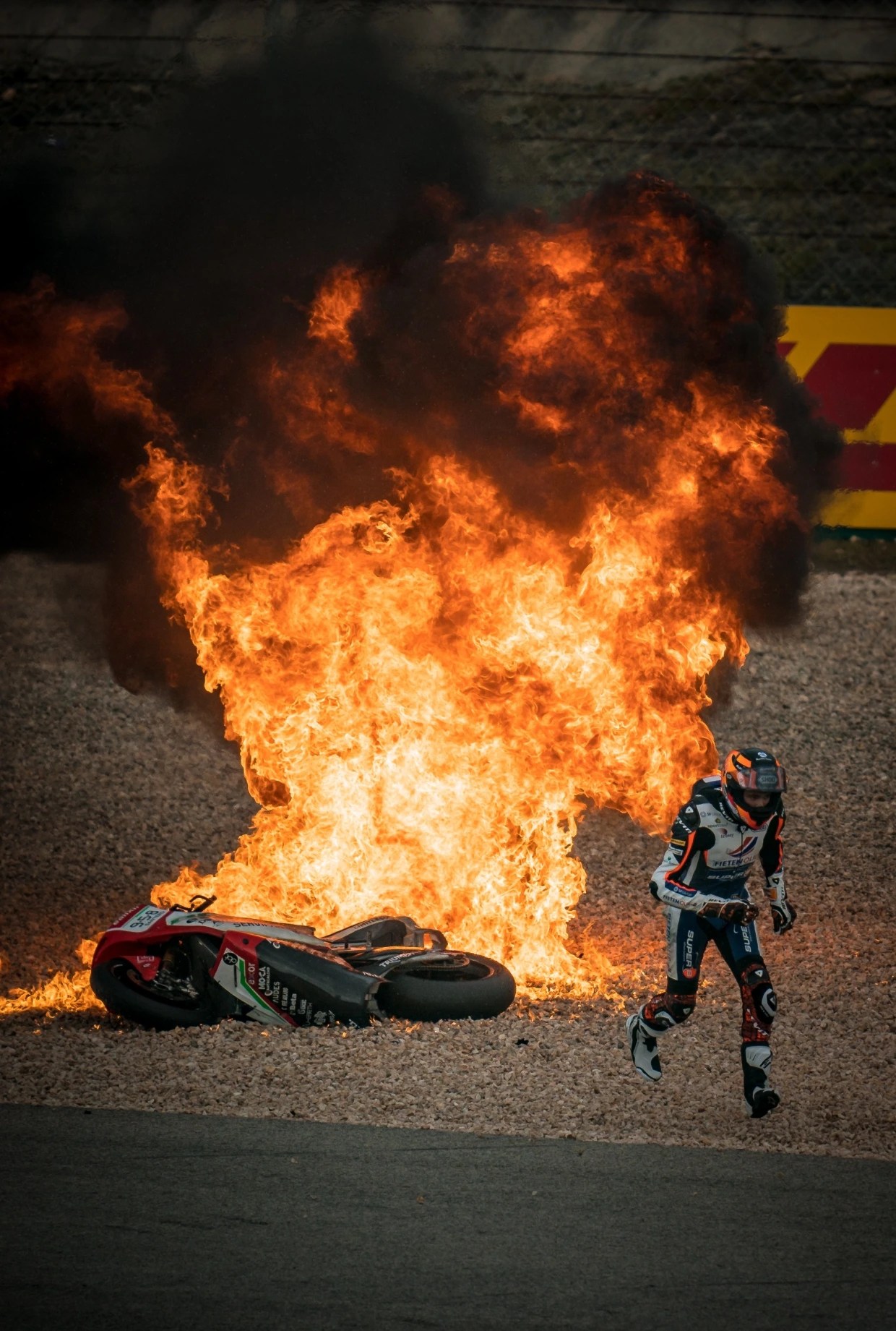 MOTO GP Race Crash: Watch Horror Crash in MOTO GP 2, 8 riders fall and bikes go up in FLAMES: Check OUT