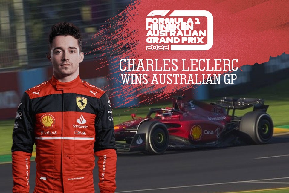 Australian GP: Charles Leclerc WINS Australian GP, Sergio Perez holds on to P2 as George Russell finishes P3 to get first PODIUM in Mercedes