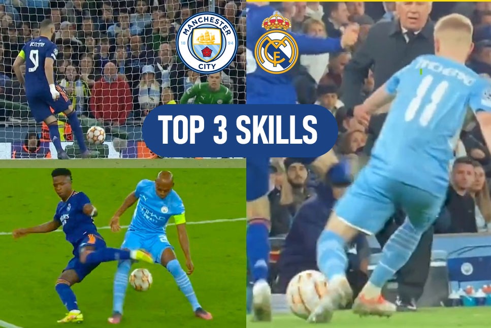 Champions League Semi-Finals: Karim Benzema’s PANENKA penalty, Vinicius’ nutmeg and Valverde’s 360° turn – Watch TOP 3 SKILLS from Manchester City vs Real Madrid match