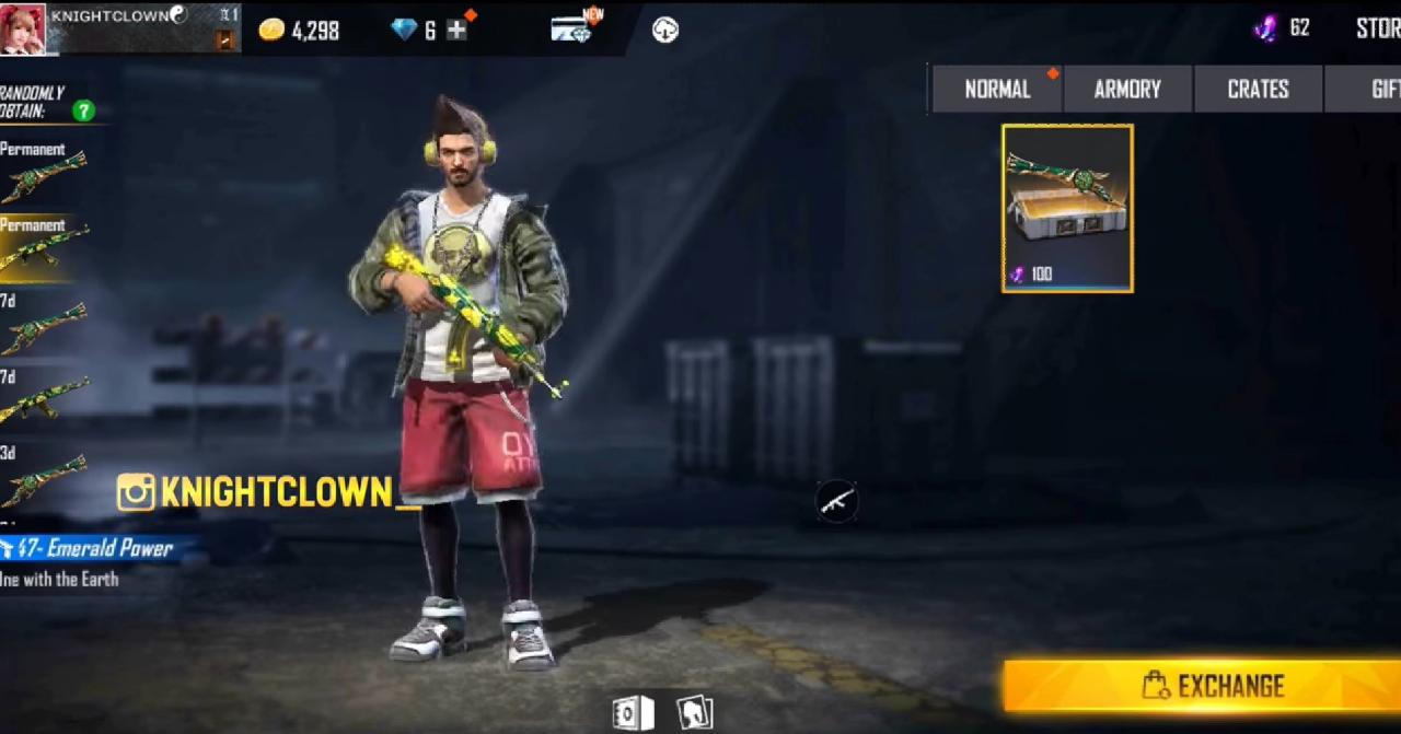 Free Fire Emerald Power Gun Skins: Check out the two new gun skins, more about Free Fire New gun Skins, Emerald Power M1887 and Emerald Power AK47 Gun Skin