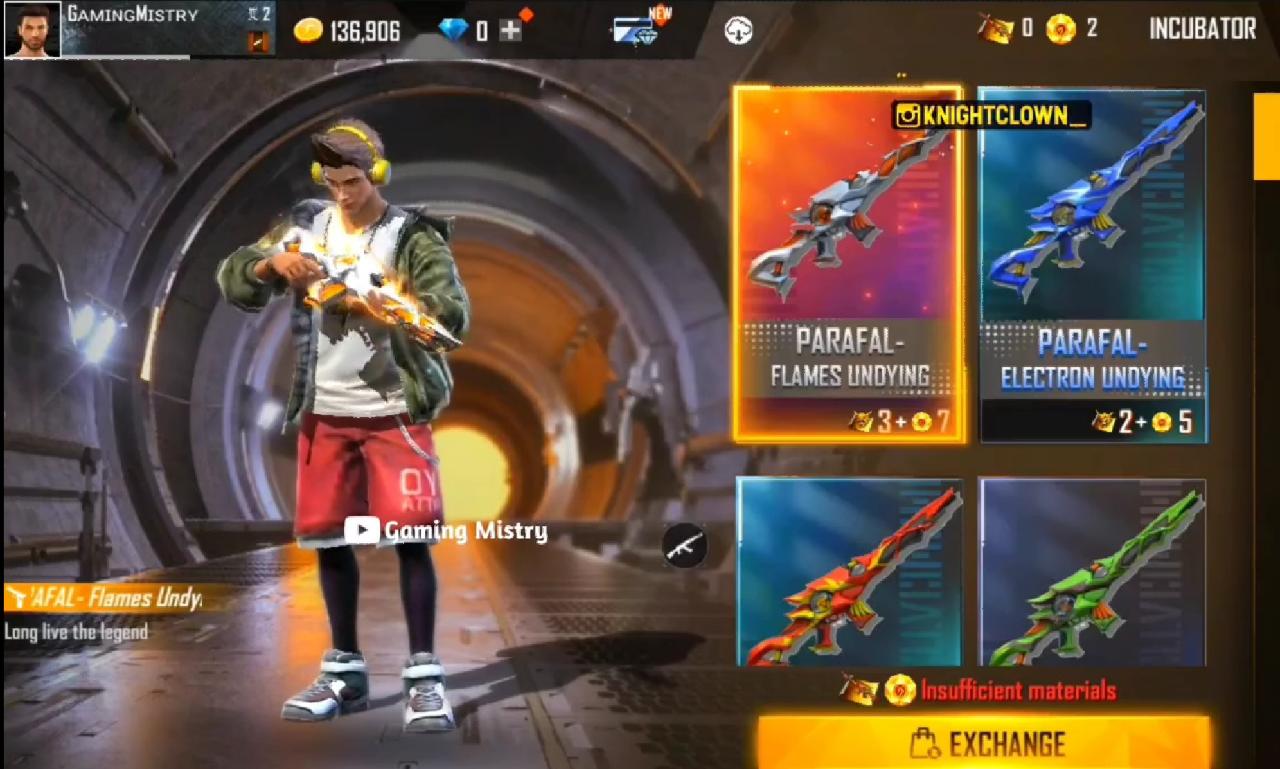 Free Fire Max Incubator Event: Get Parafel Immortal Rangers Skin, and many more items from the event, All you need to know about the event and rewards