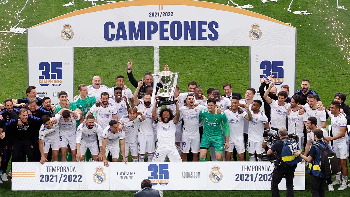 Real Madrid La Liga 2021/22 Winners: Carlo Ancelotti makes HISTORY as Real Madrid boss becomes first coach to win all of Europe's big FIVE league titles