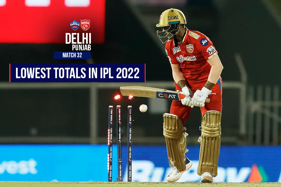 IPL 2022 Lowest Total: Punjab Kings record EMBARASSING 115 as Delhi Capitals bowlers wreak HAVOC – Watch video
