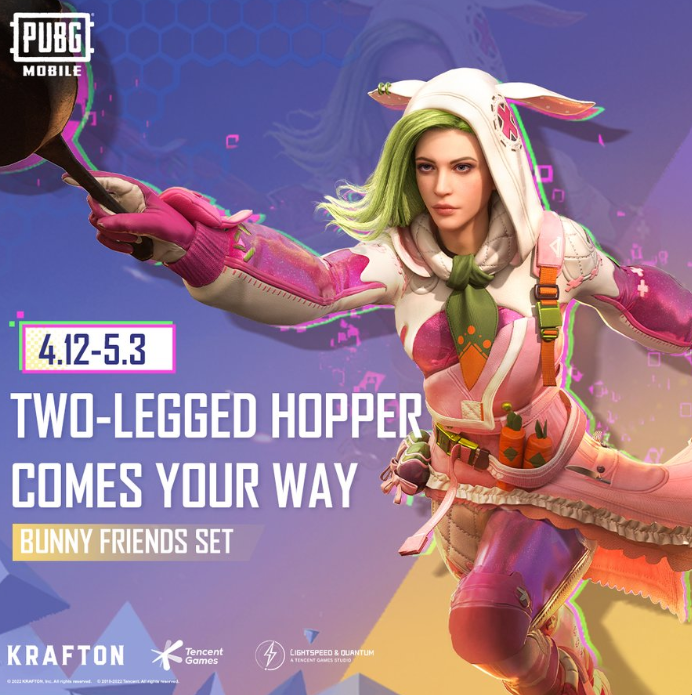 PUBG Mobile Bunny Friends Set TwoLegged Hopper outfit is hopping your