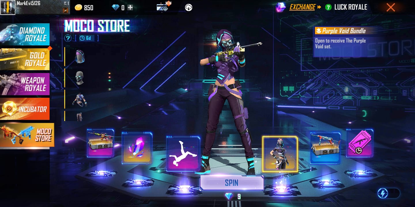 Free Fire Max Moco Store Event: Get Vector Aquablaze Wrath Skin and many other items from the event, Check More Details on the event and its exclusive rewards