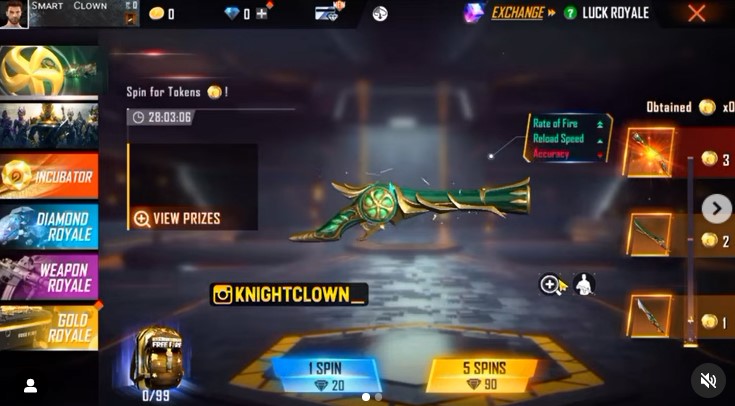 Free Fire Ramadan Token Tower Event: Collect tokens and replace them with exclusive rewards, Check More Details on Emerald Power Katana, Emeral Power Slicer