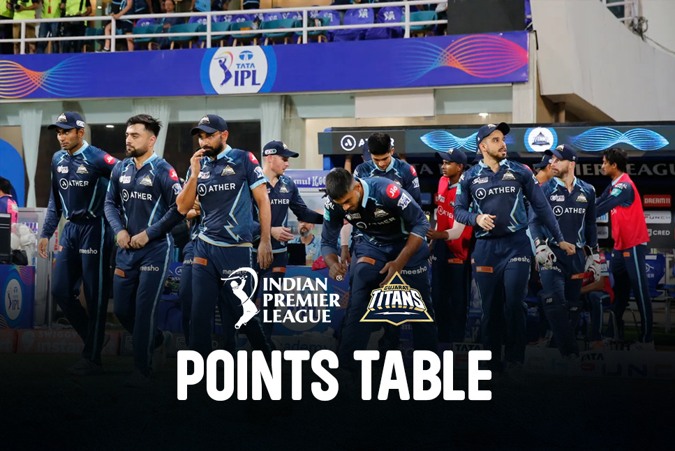 IPL 2022 Points Table Gujarat Titans go TOP of Points Table with 37