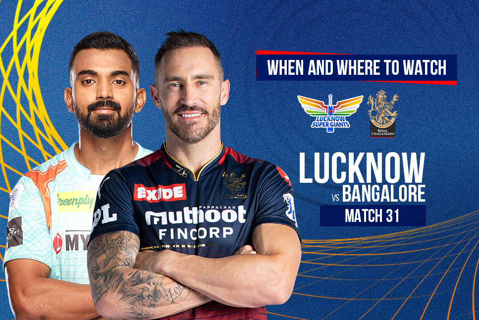 LSG vs RCB Live Streaming: When and where to watch IPL 2022, Lucknow Super Giants vs Royal Challengers Bangalore Live Streaming in your country, India