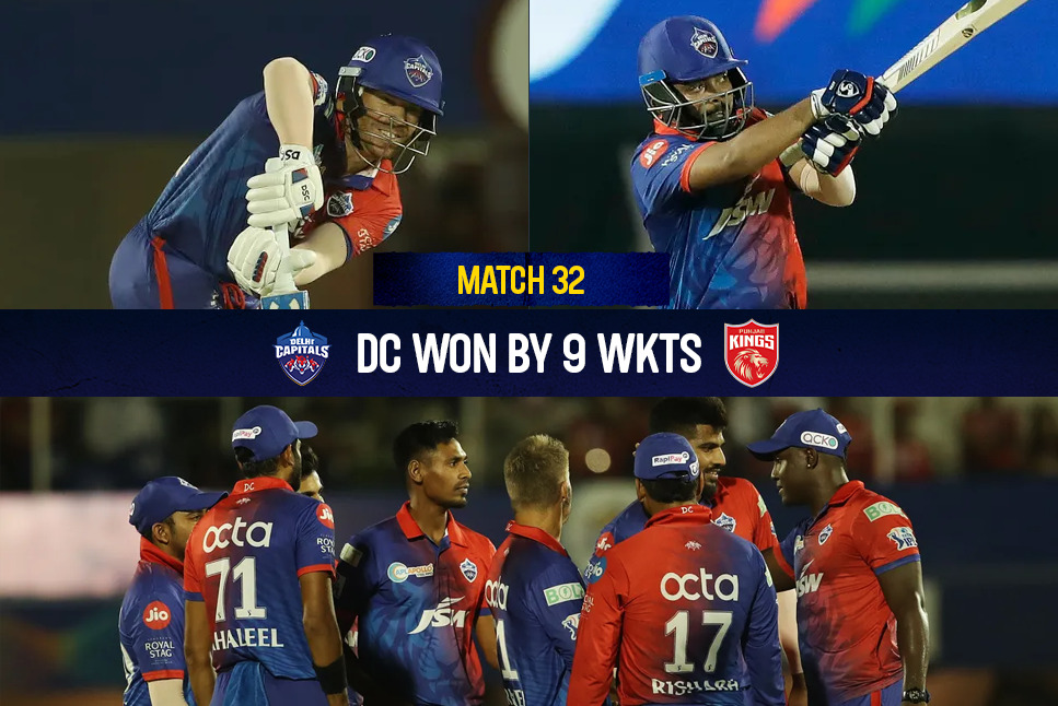 DC vs PBKS LIVE: Warner-Shaw thrashing, spinners help Covid-HIT Delhi Capitals trounce Punjab Kings by 9 wickets: Check IPL 2022 DC beat PBKS Highlights
