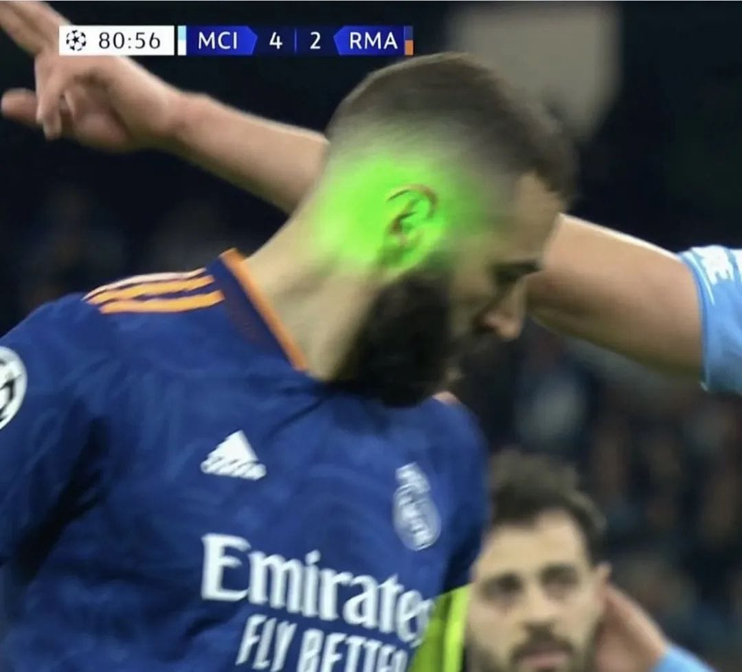 Champions League Semi-Finals: SHAMEFUL act from Manchester City fans, target Karim Benzema with LASER in Champions League semi-final against Real Madrid